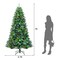 Costway 7ft Pre-lit Hinged Christmas Tree w/ Remote Control & 9 Lighting Modes